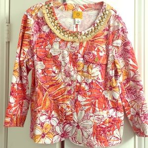 Ruby Rd. — floral print jacket